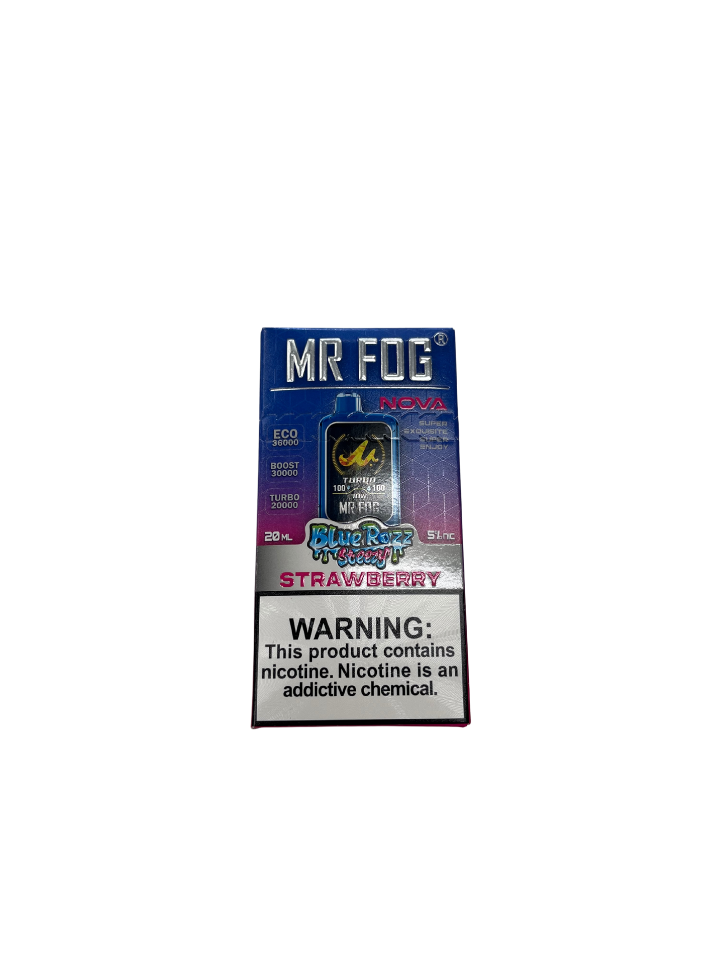 Mr.Fog Strawberry 36,000 Puffs BlueRazz Steezy Edition