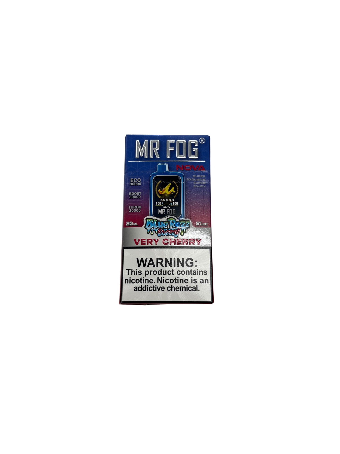 Mr.Fog Very Cherry 36,000 Puffs BlueRazz Steezy Edition