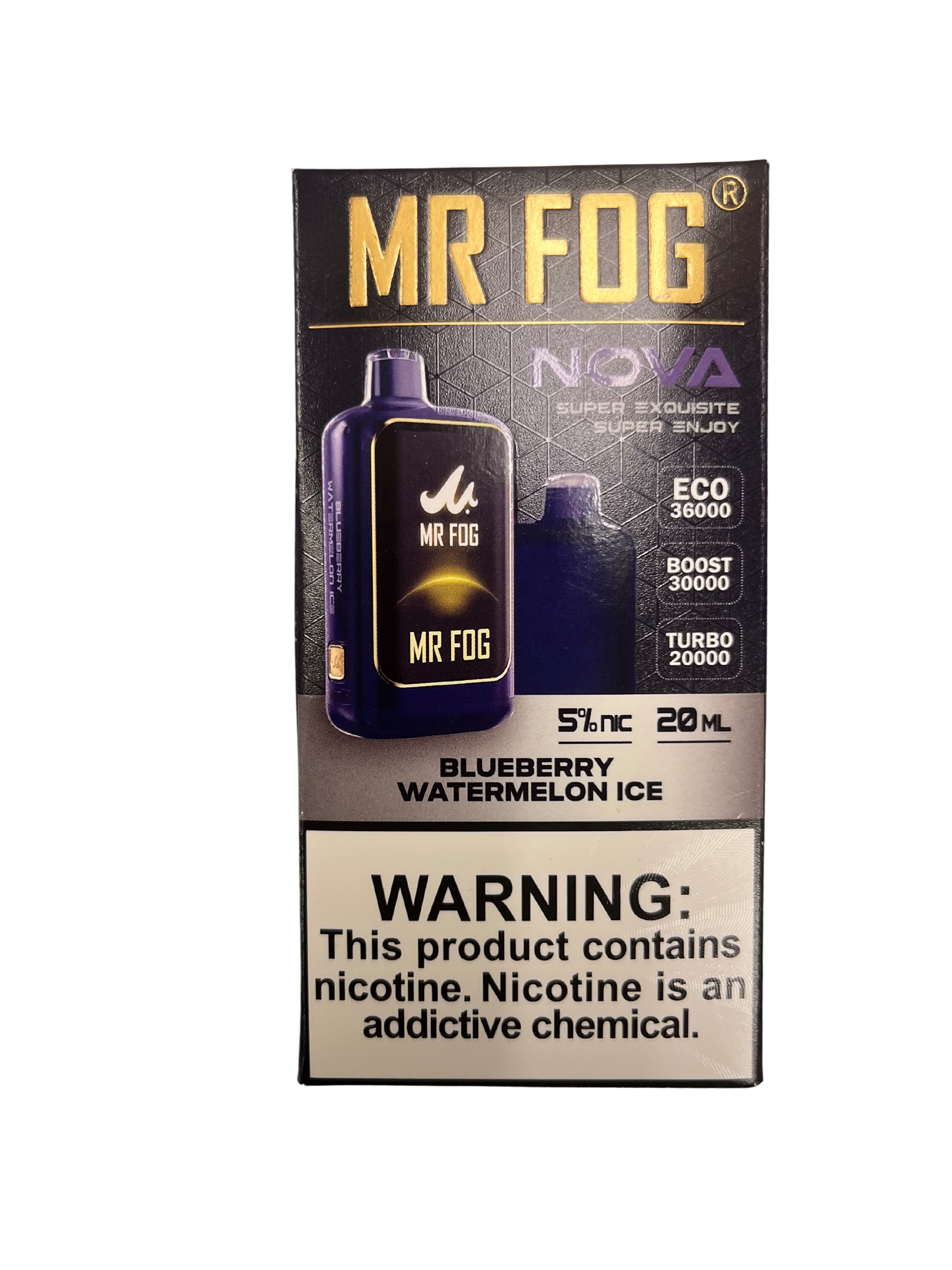Mr. Fog 30,000 puffs Blueberry Watermelon Ice