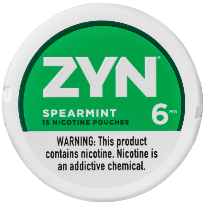 ZYN Spearmint 6 Mg Nicotine Puches