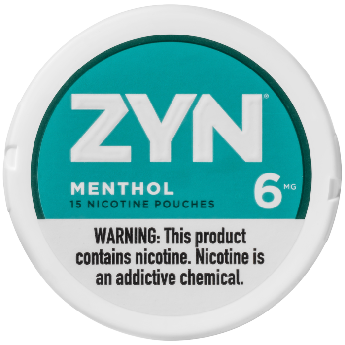 ZYN menthol 6 Mg Nicotine Pouches