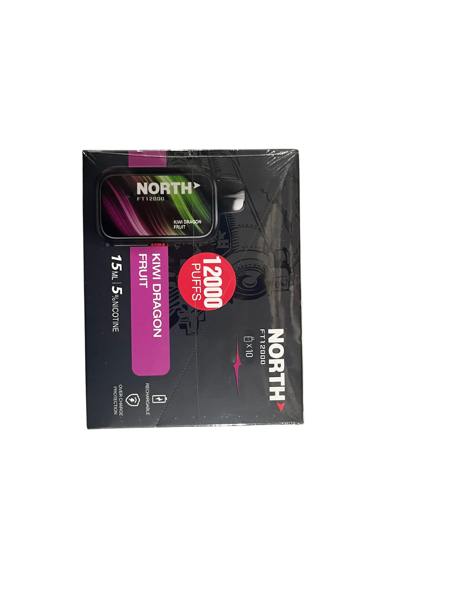 North Kiwi Dragon Fruit FT12000 Puffs