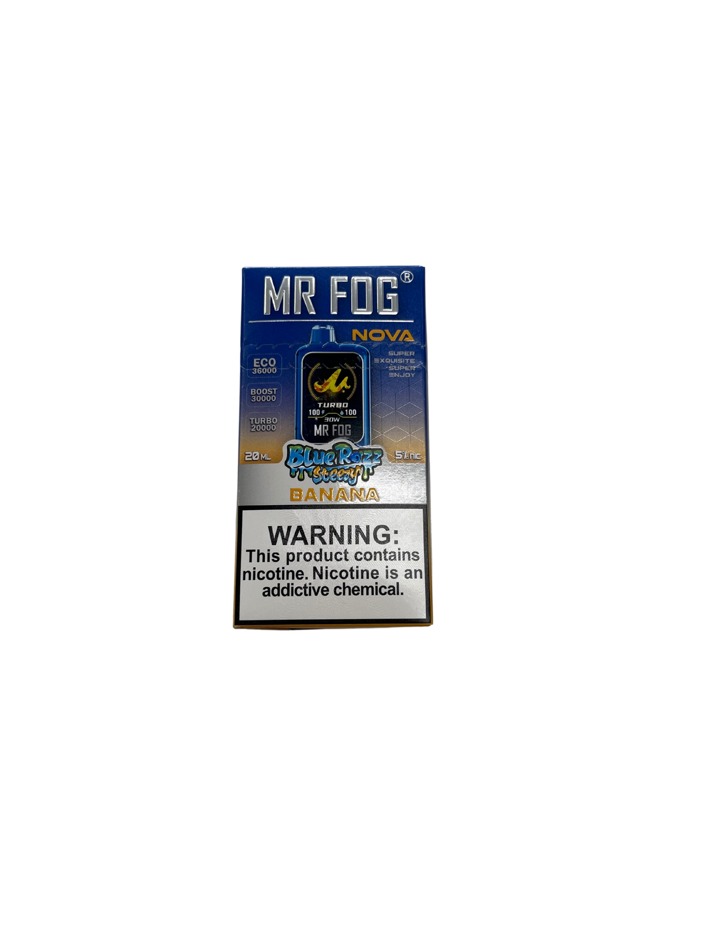 Mr.Fog Banana 36,000 Puffs BlueRazz Steezy Edition