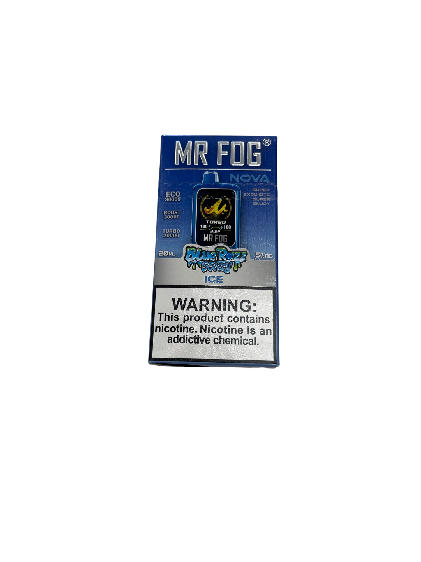 Mr.Fog Ice 36,000 Puffs BlueRazz Steezy Edition