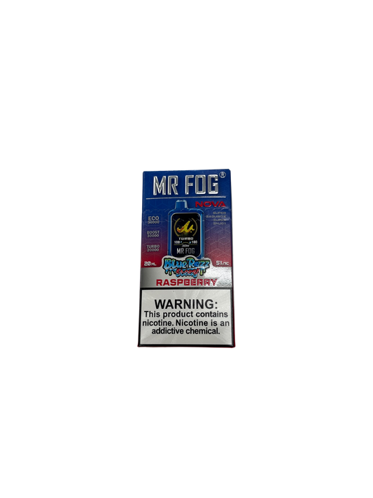 Mr.Fog Raspberry 36,000 Puffs BlueRazz Steezy Edition