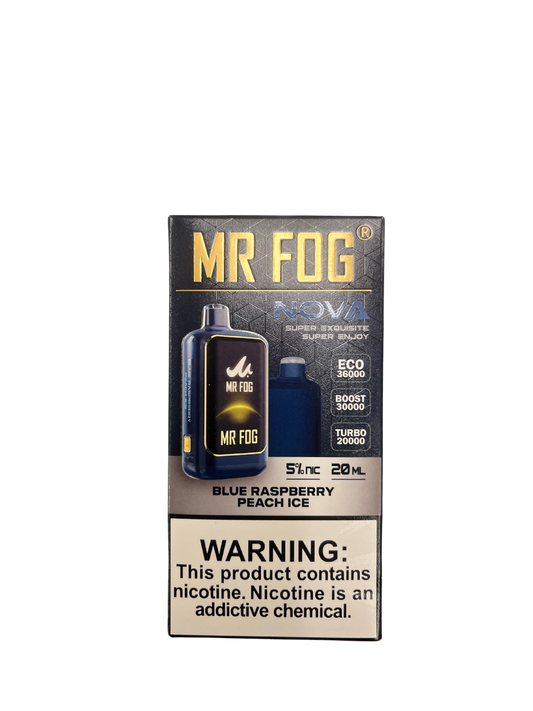 Mr. Fog 30,000 puffs Blue Raspberry Peach Ice