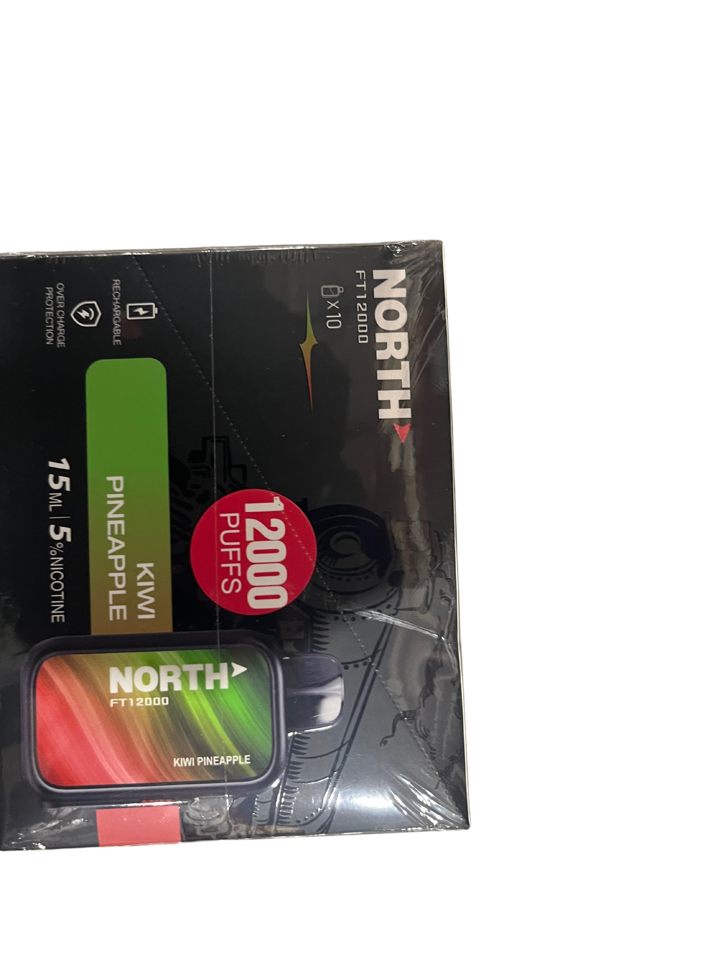 North Kiwi Pineapple FT12000 Puffs