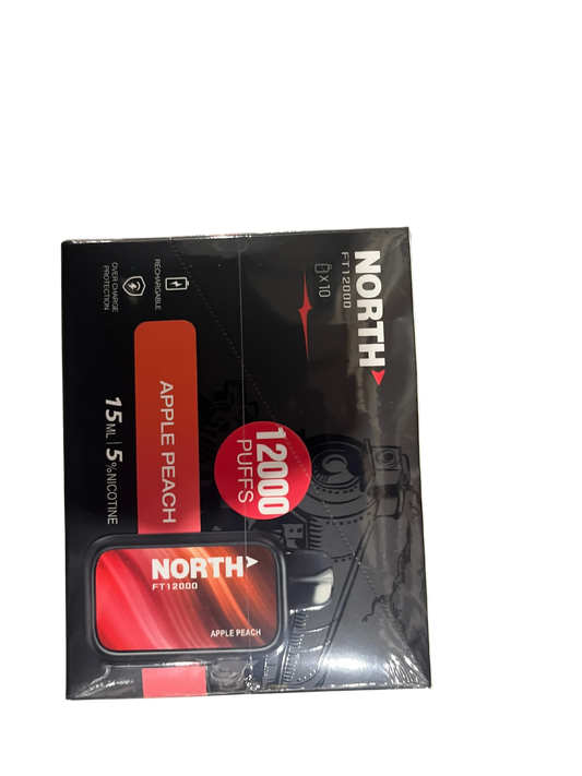 North Apple Peach FT12000 Puffs