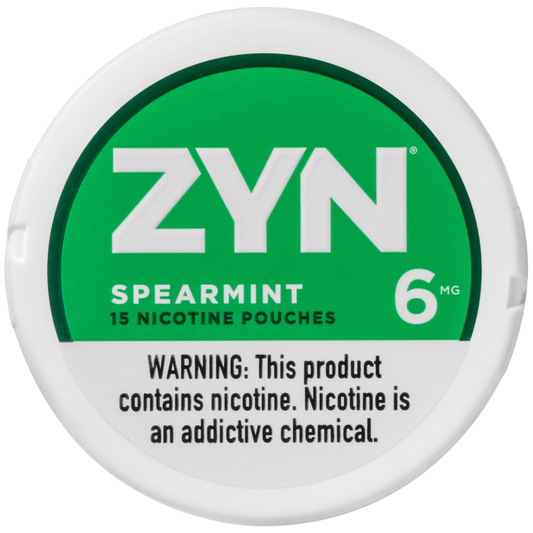 ZYN Spearmint 6 Mg Nicotine Puches