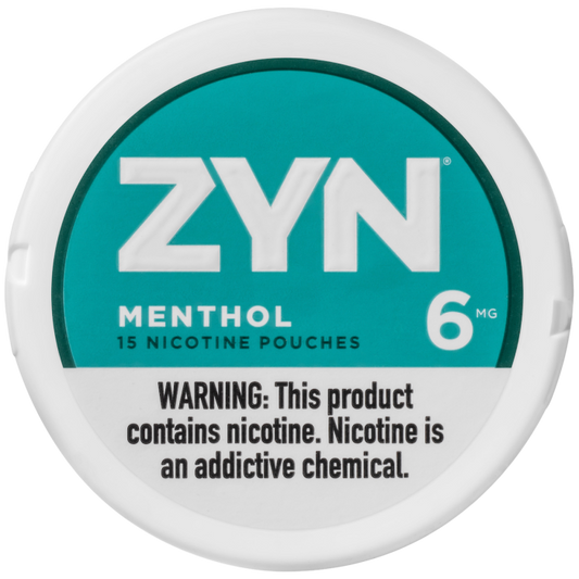 ZYN menthol 6 Mg Nicotine Pouches