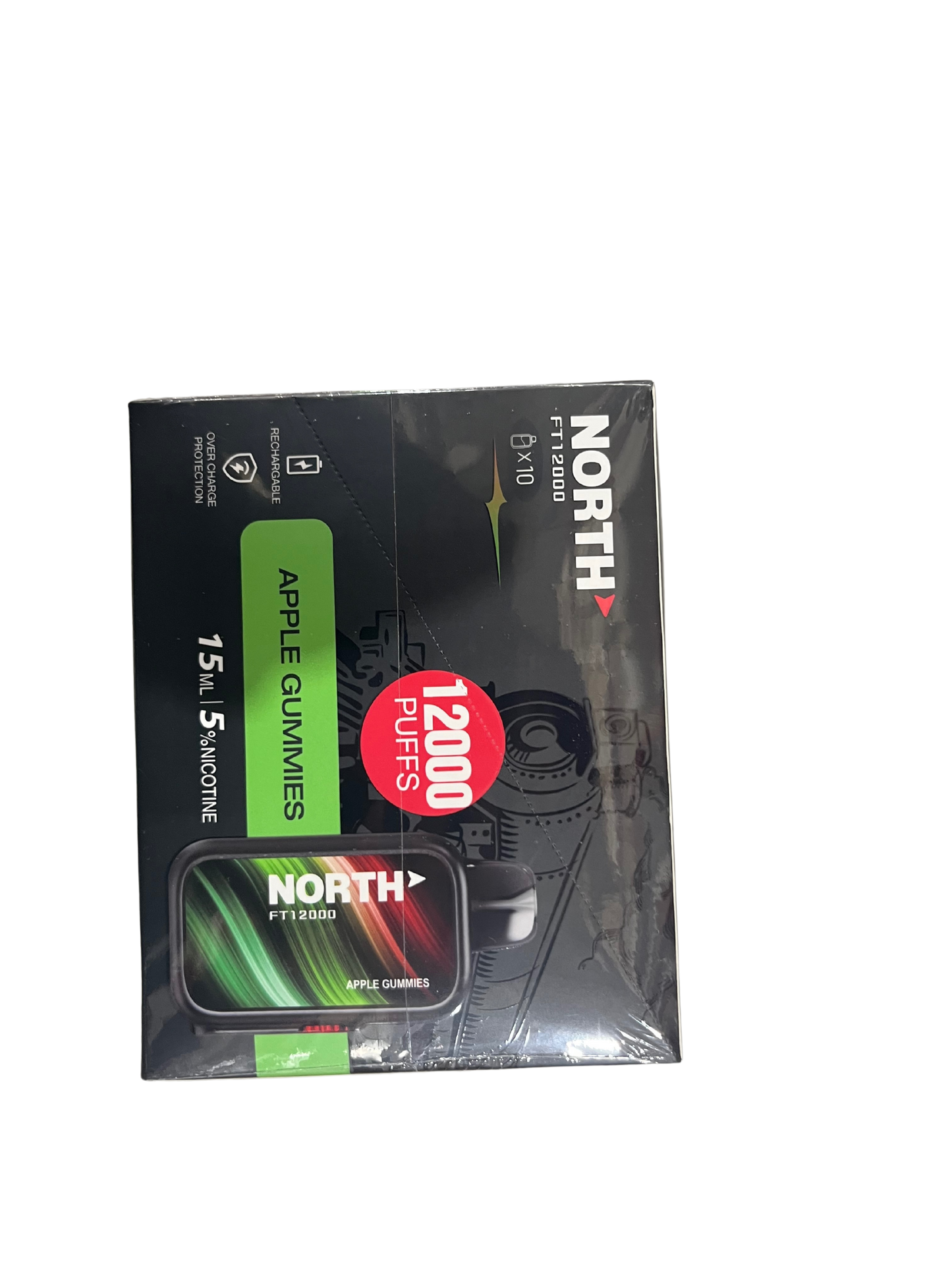 North Apple Gummies FT12000 Puffs