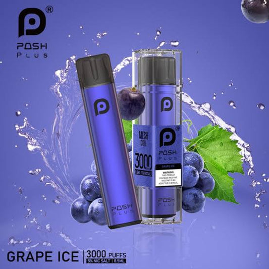 Posh Plus 3000 Puffs Grape Ice