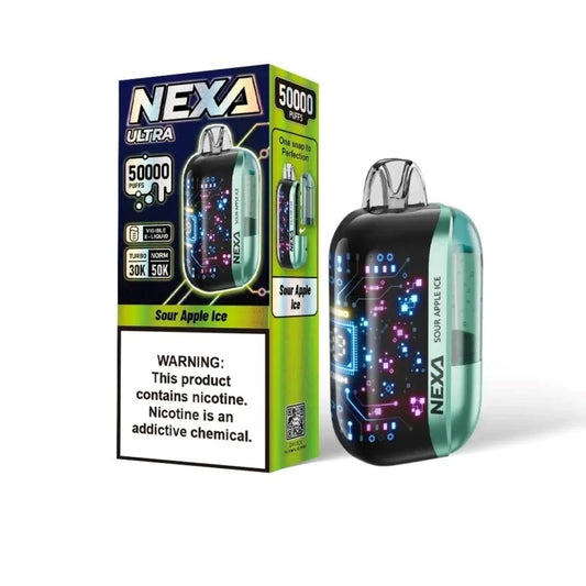Nexa Ultra 50k Puffs Sour Apple Ice