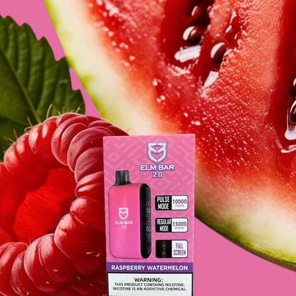 Elm Bar 2.0 10000-15000 PUFFS Raspberry Watermelon Puff Bros Elm Bar 2.0 10000-15000 PUFFS Raspberry Watermelon Puff Bros